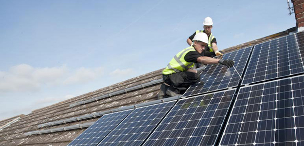 plaatsing van zonnepanelen